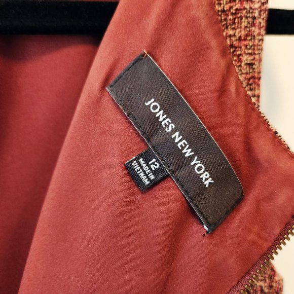 Jones New York dress w copper belt size 12 - Picture 4 of 6